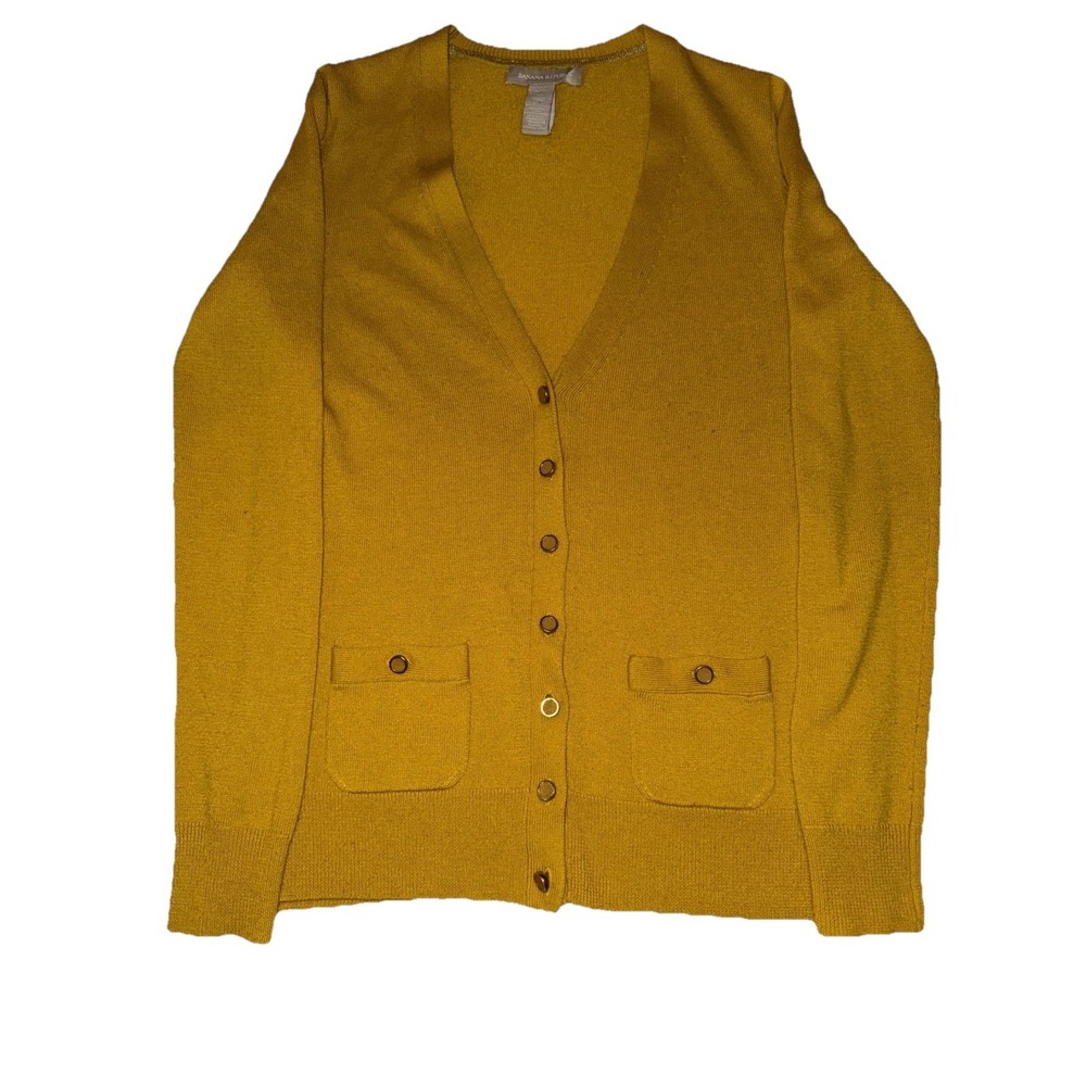 Banana republic Women's XS wool blend yellow Cardigan sweater